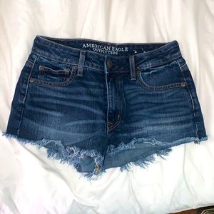 American Eagle Dark Wash Jean Shorts